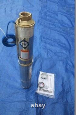 Nouvelle pompe à eau de puits profond submersible 3/4 0,75 HP 110V