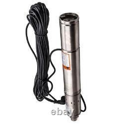 Pompa Sommersa Per Pozzi Da 3 Elettropompa 2100 L/h 370w 230v 80m Acciaio Inox