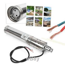 Pompe Submersible Brushless Eau Solaire 3m³ / H 120m Head Max Deep Well Kit Pompe