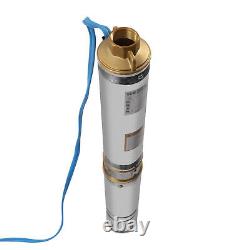 Pompe à eau de puits profond de 1,5 CV en acier inoxydable submersible 295ft 24GPM 110V Nouveau