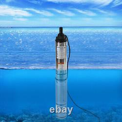 Pompe à eau de puits profond submersible 110v en acier inoxydable à grande portée 370w 0.5hp