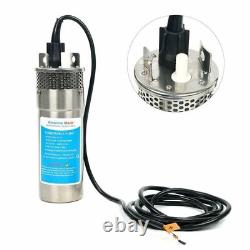 Pompe à eau de puits profond submersible à coque en acier inoxydable 12V 10A 3.2GPM avec batterie solaire