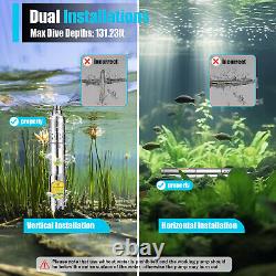 Pompe à eau de puits solaire submersible à courant continu 24V 370W 1.8 m³/h