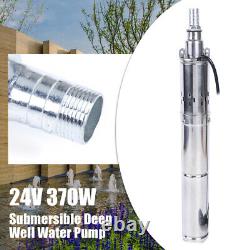 Pompe à eau solaire 24V 370W pour puits profond submersible à trou d'eau 1.8 m³/h