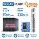 Pompe à Eau Solaire Wbs Hybrid 3 Deep Well 1hp Avec Turbine En Acier Inoxydable Et Profondeur De 311 Pieds, Submersible 750w