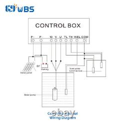 Pompe à eau solaire immergée 4 DC Deep Well 48V 750W avec kit de contrôleur MPPT pour forage