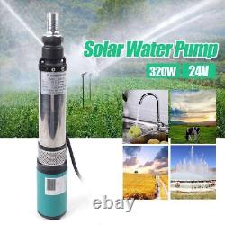Pompe à eau solaire numérique submersible pour puits profonds d'irrigation sous vide 12V 180W.