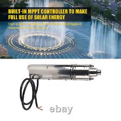 Pompe à eau solaire sans balais DC de 500W 24V 50m³/h pour puits profond submersible