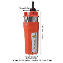 Pompe à eau solaire submersible (Orange) 230ft Lift 6.5L Deep Well Water Pump