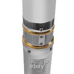 Pompe à eau submersible de puits profond en acier inoxydable 3.8 1100w pour jardin et étang