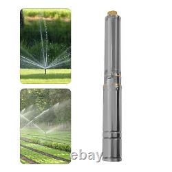 Pompe à eau submersible de puits profond en acier inoxydable 3.8 1100w pour jardin et étang