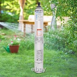 Pompe de puits d'eau de 1HP en acier inoxydable Pompe submersible de puits profond 3420 tr/min 750W NEUF