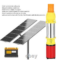 Pompe solaire de puits profond 12V 250W 5m³/h DC avec 3 joints 1in 1.5in 2in