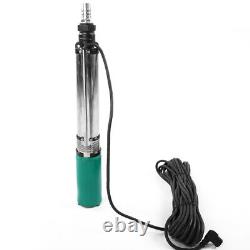 Pompe solaire immergée pour puits profond avec pompe à eau submersible pour puits profond 1'' 48V