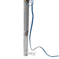 Pompe submersible de puits profond en acier inoxydable 3 OD Pipe 1HP 110V 16GPM