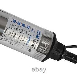 Pompe submersible pour puits profonds en acier inoxydable 110V 0,5 HP 157ft 16GPM Neuve