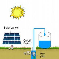 Submersible 12v 25m Lift Débit Max 6m³ / H Solar Energy Deep Well