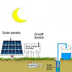 Submersible 12v 25m Lift Débit Max 6m³ / H Solar Energy Deep Well